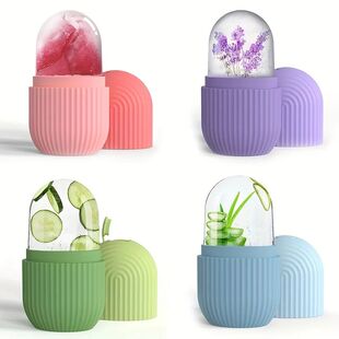 Silicone Cube Tray Shape Face Facial Ice Roller Massage Face