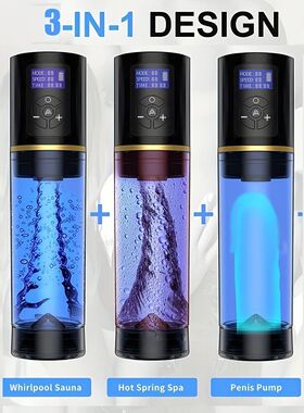 Electric Vacuum LED Penis Pump Enlargement Dick Pump Trainer