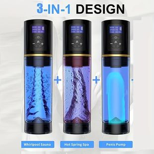 Electric Vacuum LED Penis Pump Enlargement Dick Pump Trainer