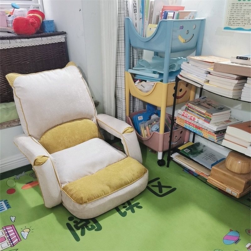 懒人沙发榻榻米 读书角座椅 单人飘窗小椅子床上靠背椅儿童地上椅