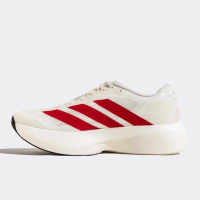 Adidas Adizero Evo SL 白红舒适百搭防滑耐磨低帮跑步鞋 JS1182