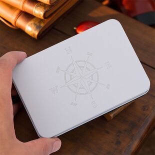 便携白色盒塔罗盒游戏卡牌盒塔罗牌收纳盒铁盒桌游卡牌纸牌铁盒子