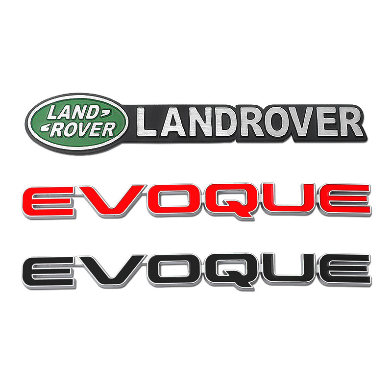 路虎揽胜极光星脉land rover英文字母车标evoque亡灵标后尾标车贴