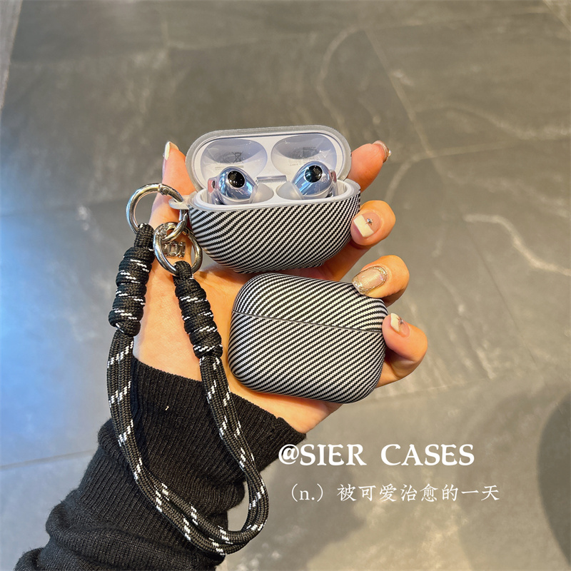 碳纤维纹肤感耳机壳华为