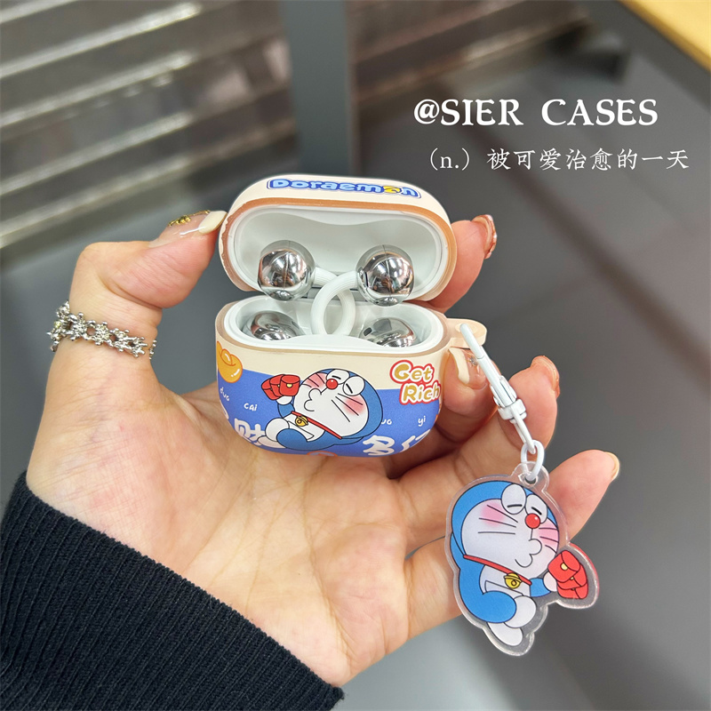 防掉盖耳机保护套趣味机器猫