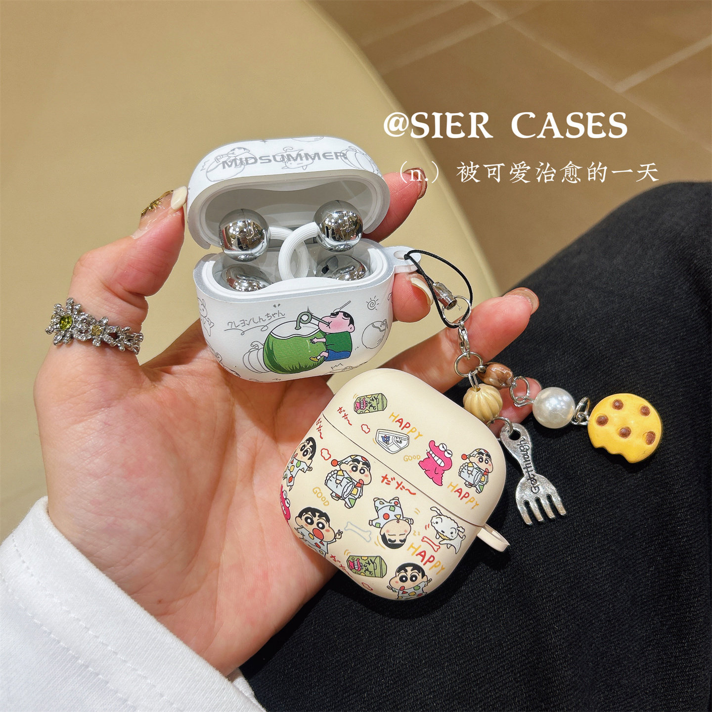 趣味小新耳机保护壳防掉盖