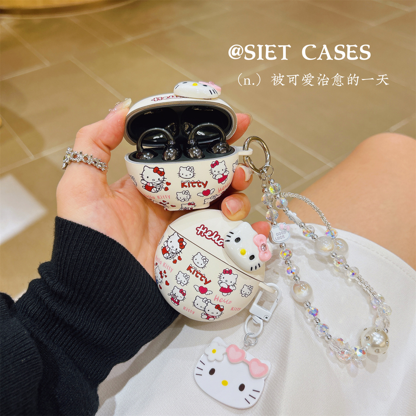 趣味立体卡通防掉盖耳机壳