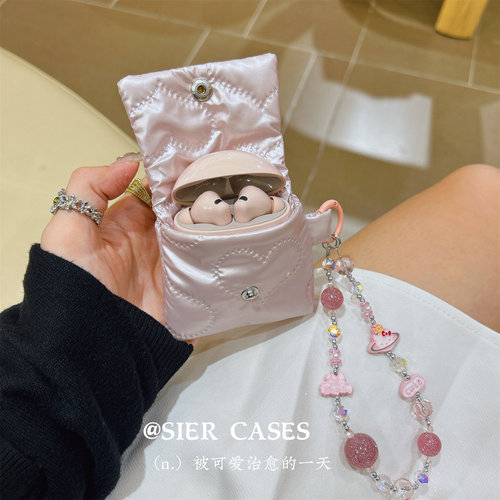 爱心耳机收纳包柔软保护壳