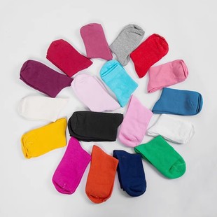 满19元 品 包邮 多巴胺中筒袜百搭多色袜子十双一组 时尚