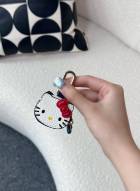 HelloKitty凯蒂猫皮质包挂件可爱卡通钥匙扣高颜值少女心包包装饰