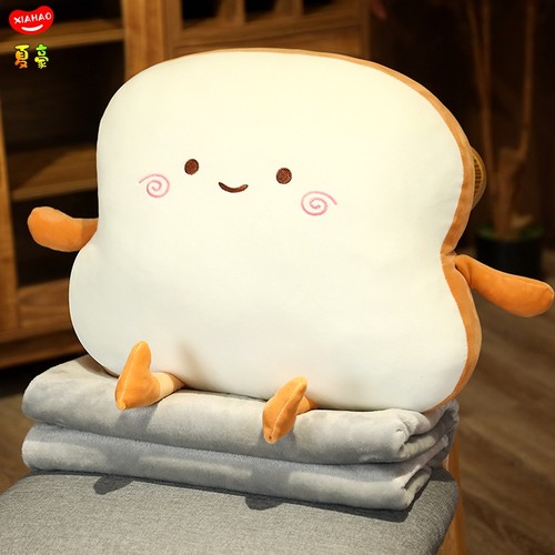 面包抱枕毯二合一PP棉填充