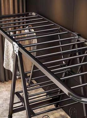 折叠晾衣架阳台家用落地式晒衣架室内外婴儿凉晒挂衣杆晒被子神器