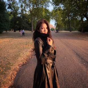 复古高级感经典 PickRui 系带外套 风衣女新品 长款 睿哥 秋日入场券