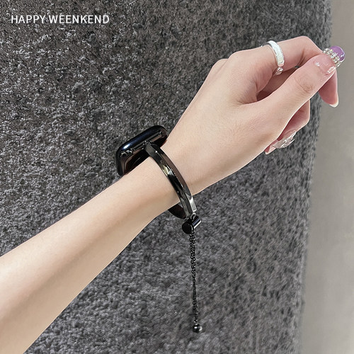 高级质感手镯表带适用于苹果手表