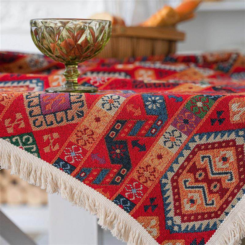 新年桌布红色节日提花餐桌布中国风台布加厚茶几盖布拍摄背景布,居家布艺,桌布,淘宝优惠券,粉丝福利购,淘宝优惠卷