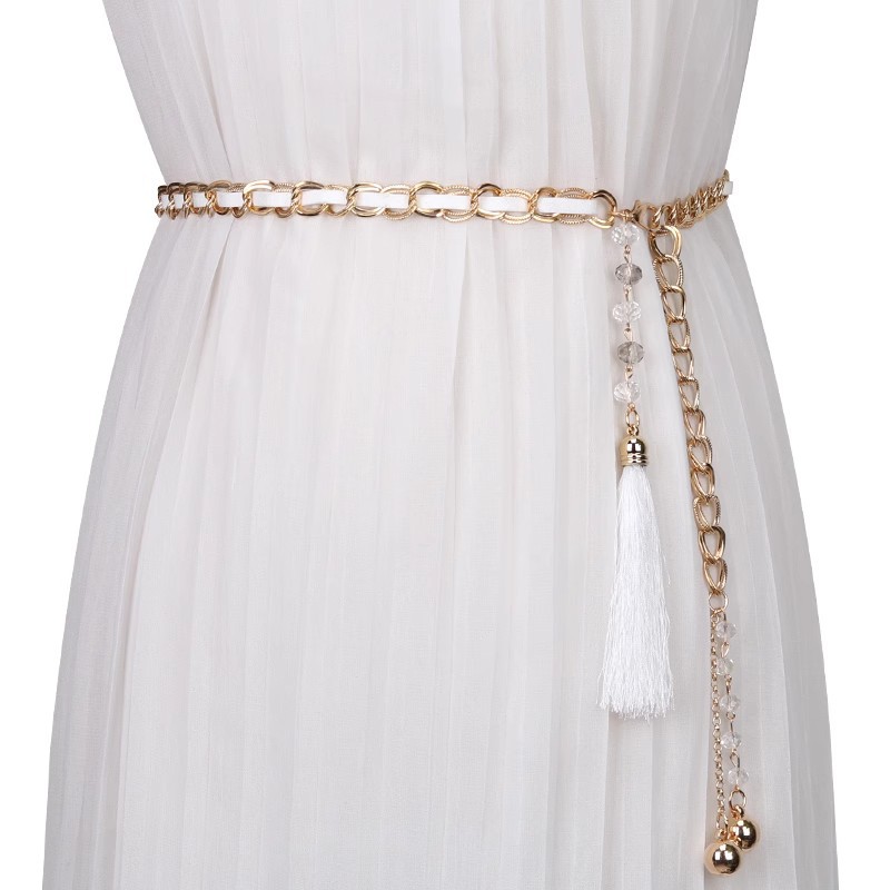 收腰腰带编织女士金属大码百搭