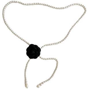 山茶花腰链配饰花朵法式 饰连衣裙汉服收腰高级 珍珠腰带女配裙子装