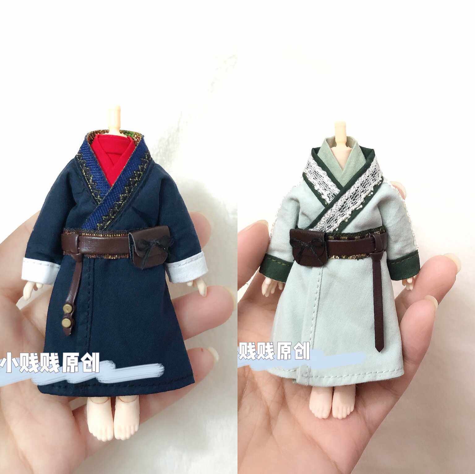 小贱贱原创ob11王一博古装新造型有翡衣服20厘米娃娃bjd来图定制