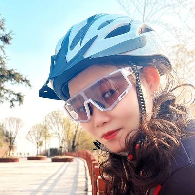 变色偏光专业骑行眼镜跑步日夜两用护目风镜越野自行车男女太阳镜