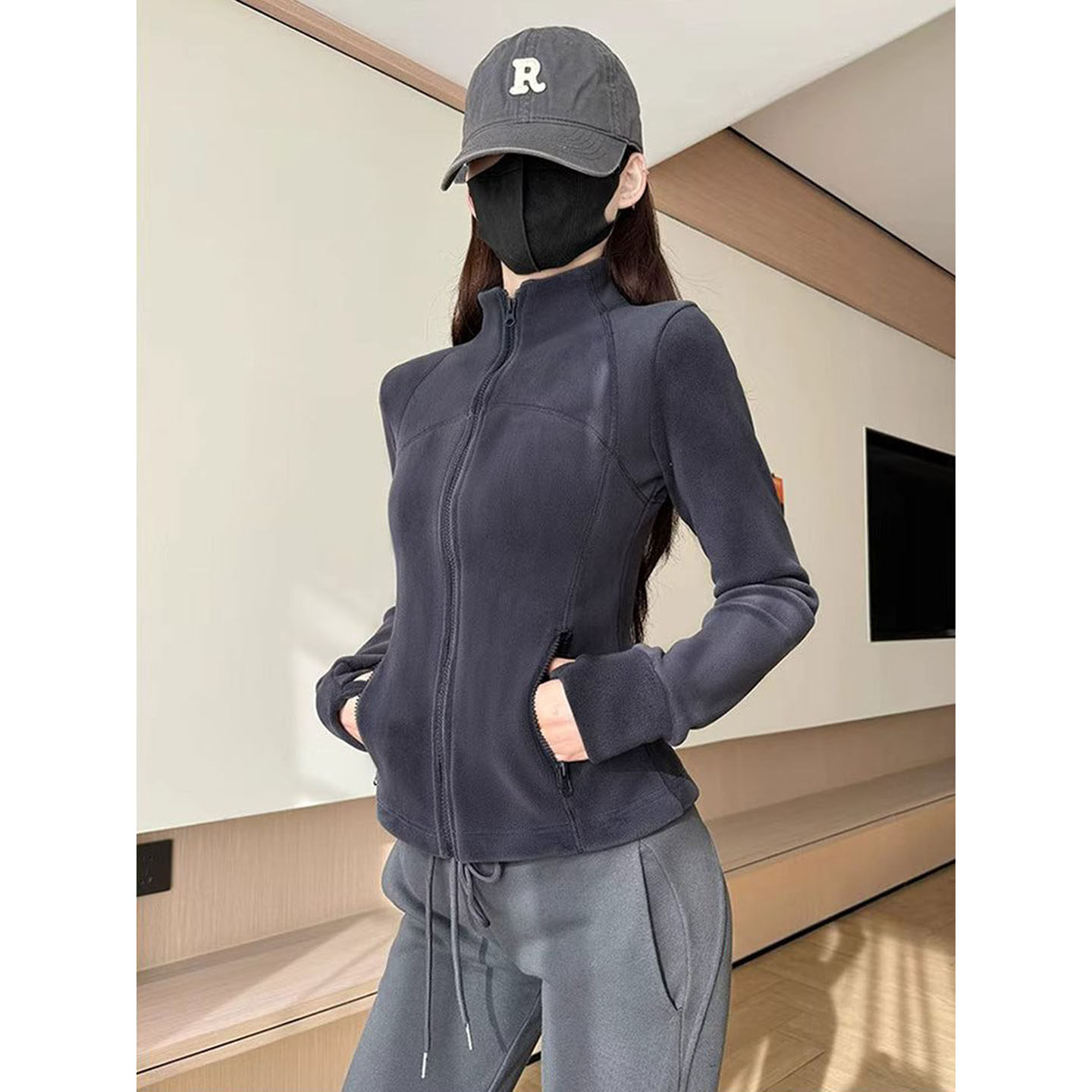 修身摇粒绒内搭女款冲锋衣内胆秋