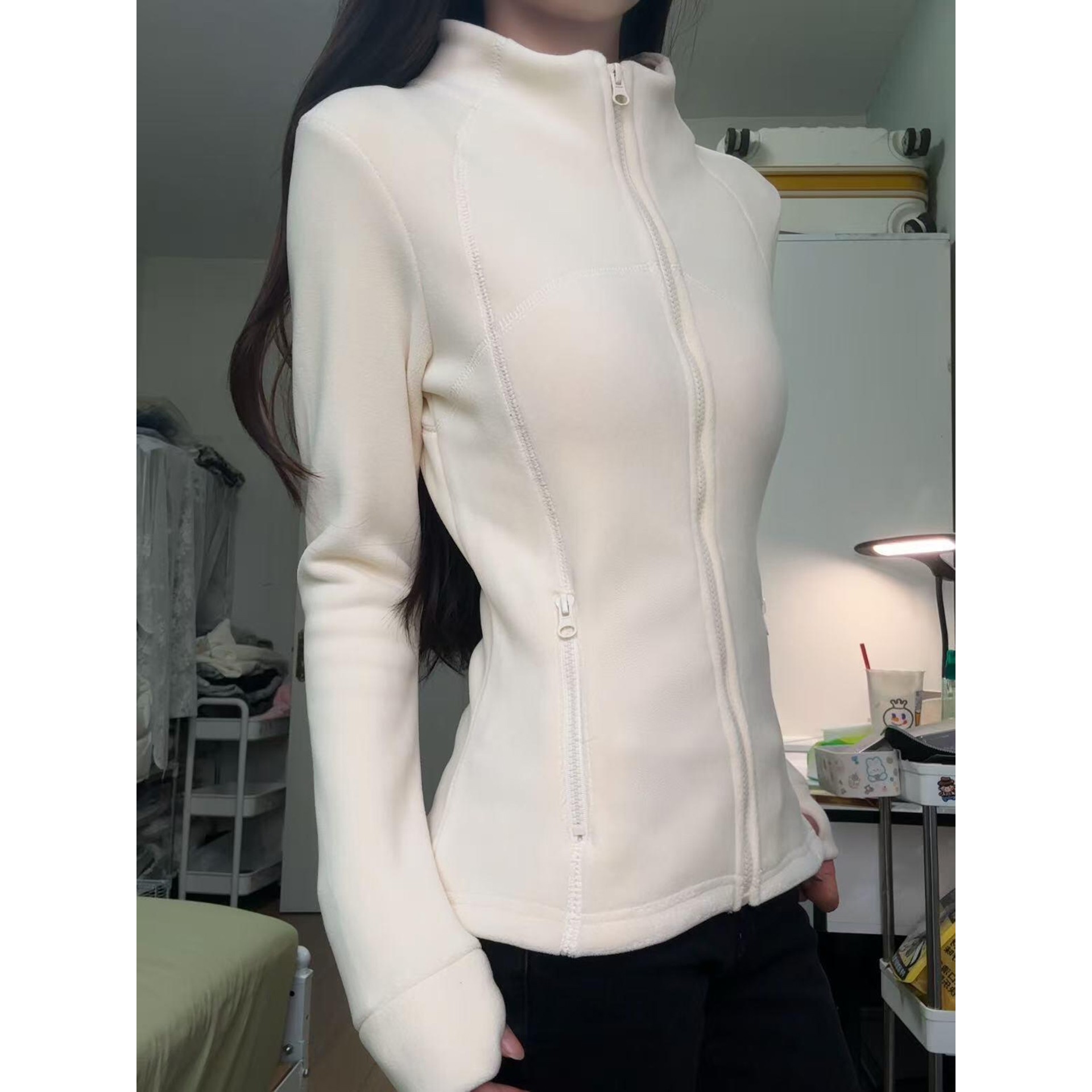 修身摇粒绒厚外套抓绒冲锋衣内胆