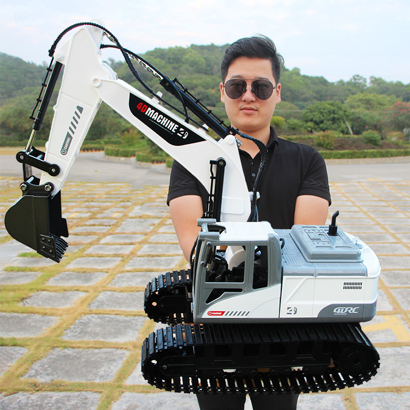 超大合金遥控挖掘机充电动工程车挖土机仿真挖机模型玩具儿童男孩