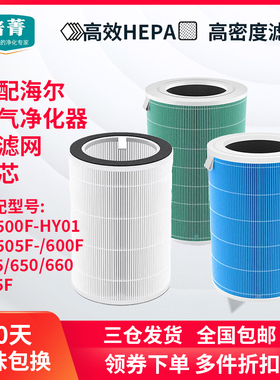 适配海尔空气净化器KJ500F/650F/660F-HY01滤网KJ680F滤芯H600AU1