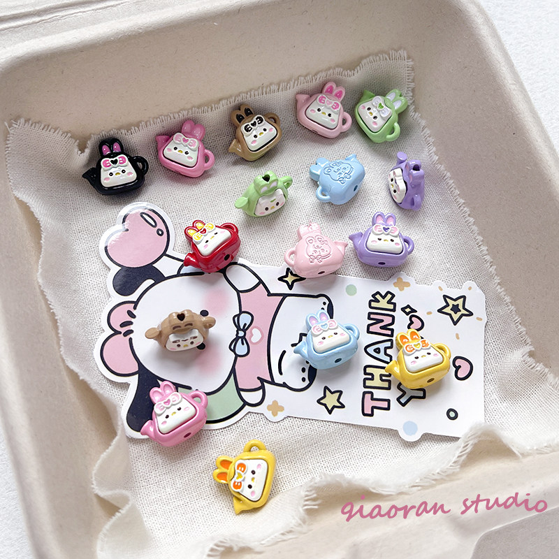 DIY可爱兔子茶壶合金串珠水壶AB面直孔蝴蝶结腮红表情散珠手工链,饰品/流行首饰/时尚饰品新,其他DIY饰品配件,淘宝优惠券,粉丝福利购,淘宝优惠卷