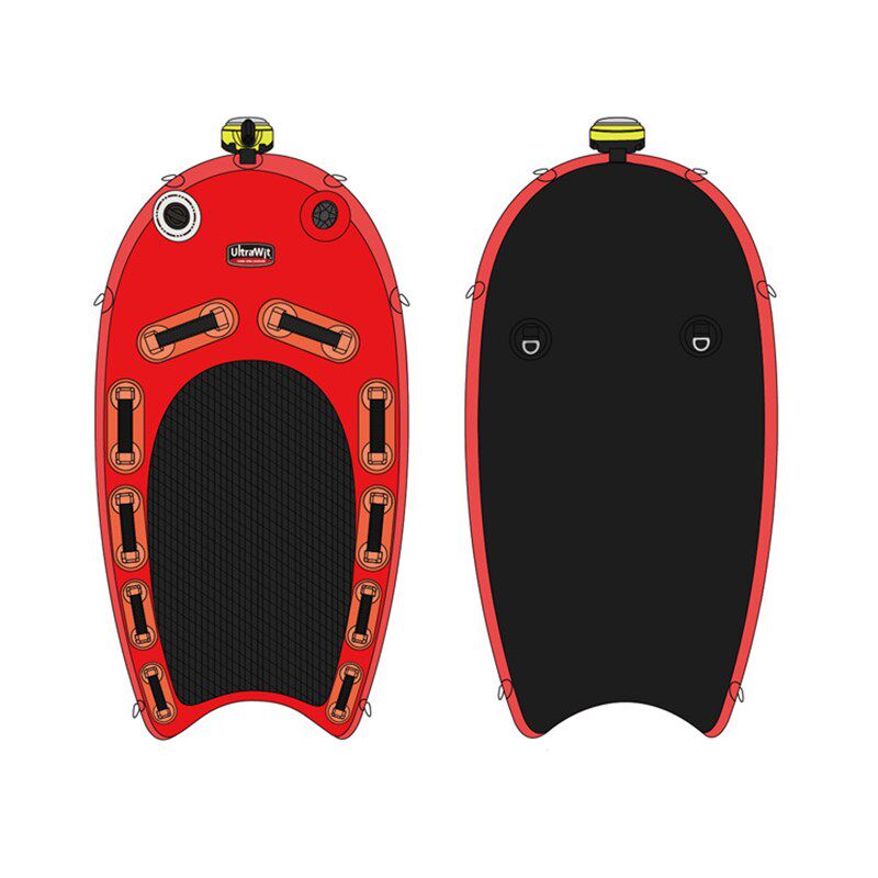 激流救援浮板充气式浮板救援充气板多功能水上救援船水域救生板