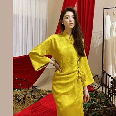 秋装改良旗袍年轻款新中