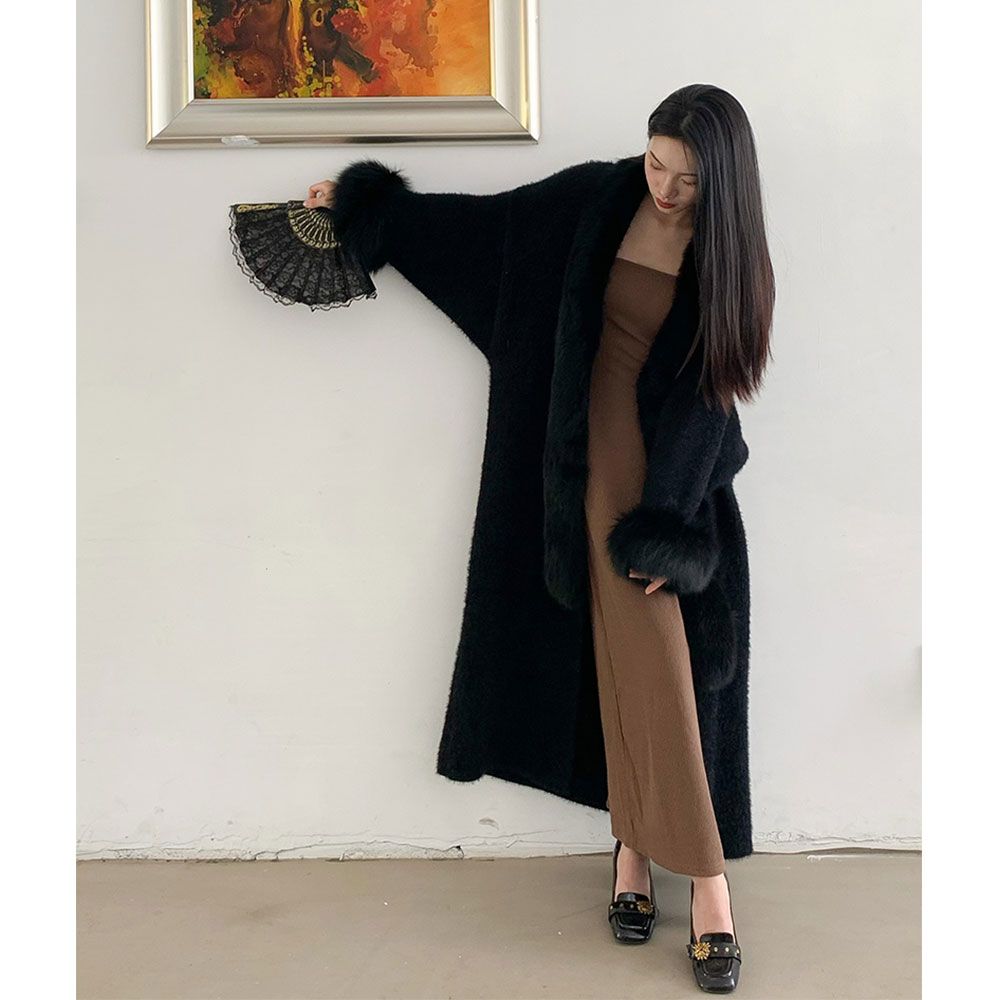 冬季新款高级感宽松仿水
