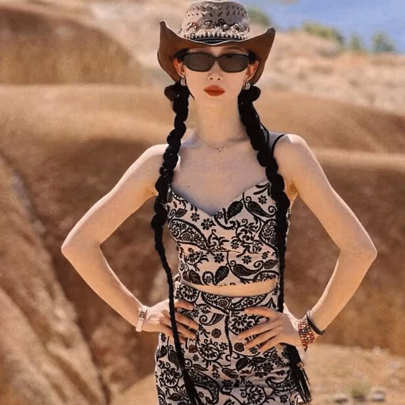 女装新式半身裙子女印花