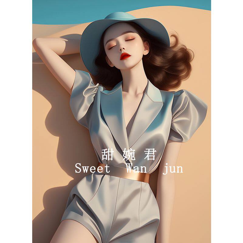 欧货高端职业时尚银色缎