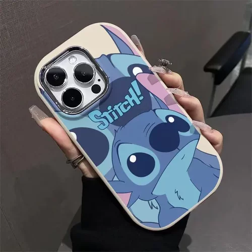 呆萌史迪仔适用于iphone16手机壳15promax苹果14plus欧美13可爱12