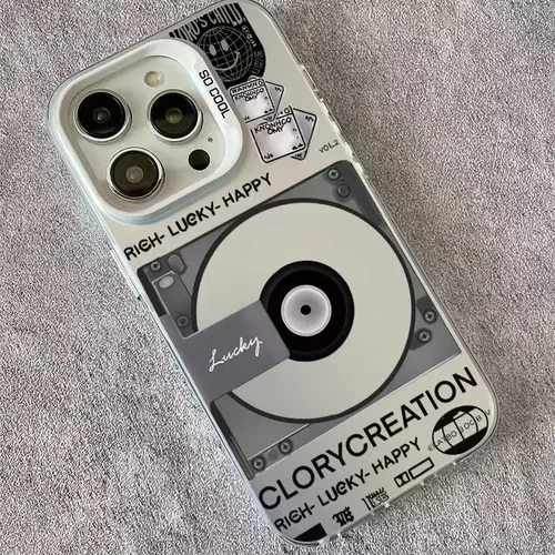 唱片CD适用15promax创意16pro苹果手机壳iphone14趣味13小众12pro