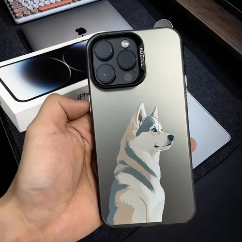 哈士奇适用15pro欧美16promax苹果手机壳iphone14新款13小众12pro
