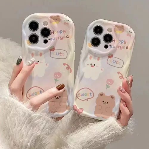 可爱兔子15plus适用16promax苹果手机壳iphone14pro全包1312
