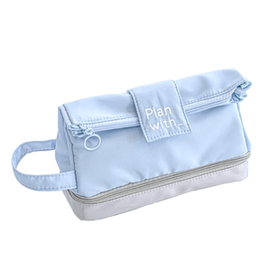 Planwith大容量笔袋初中女高颜值文具盒ins日系扩展分层多功能铅笔盒女孩男孩学生用套装【不要动我的笔袋】