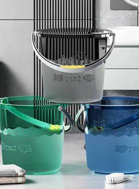 加厚透明水桶家用手提塑料大号洗衣桶大容量手提学生宿舍储水桶子