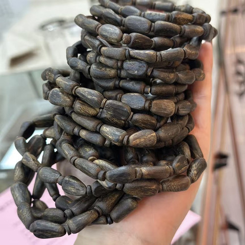 九分奇楠沉香隔珠随行手串正品棋楠素串佛珠男女款木质香清净素