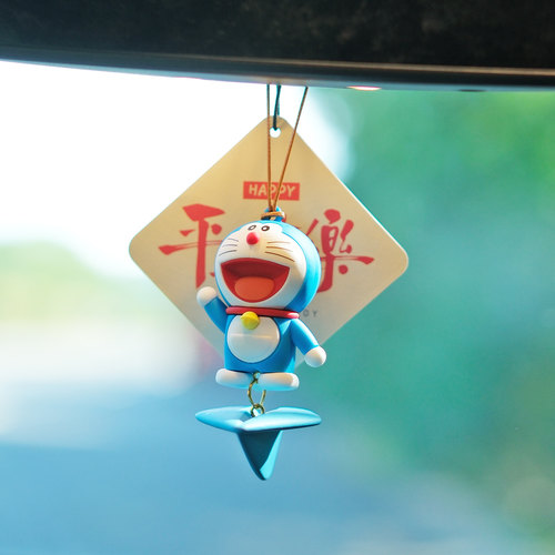 车挂高级感正版纸飞机哆啦A梦