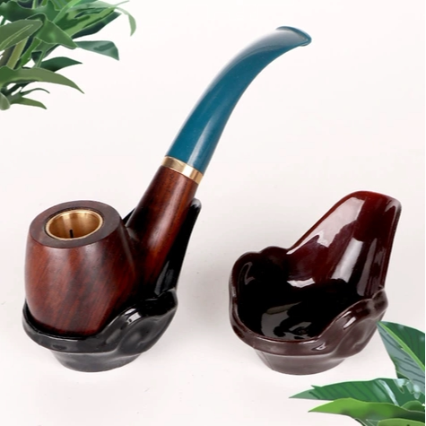 合旺烟具烟斗架子石楠木/黑檀木