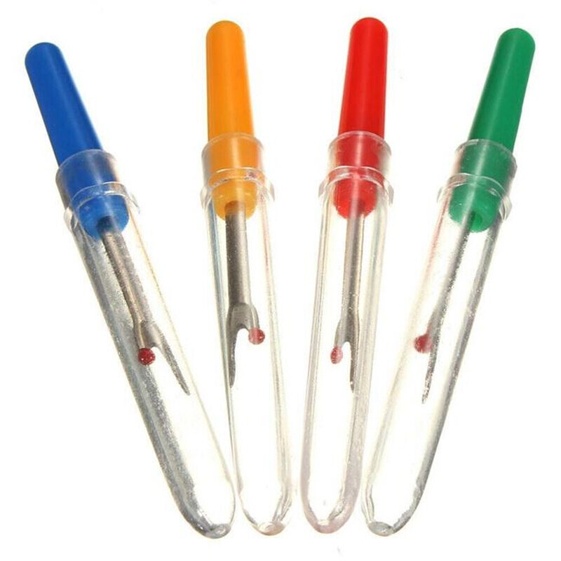 4pcs plastic handle craft thread cuttIer seam ripper stitch