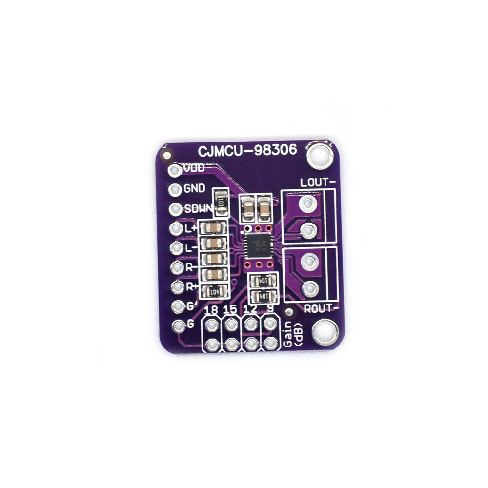 CJMCU-98306 MAX98306 立体声 D类 放大器 AB类音频 3.7W