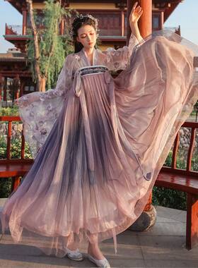 花神赋汉服女夏季薄款齐胸襦裙装