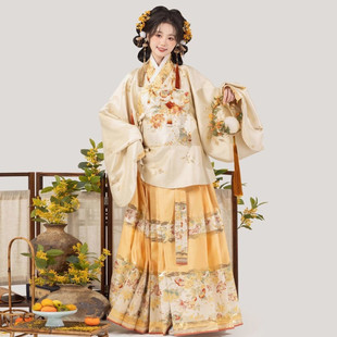 锦鲤织金绣花马面裙明制国风中式原创汉服女