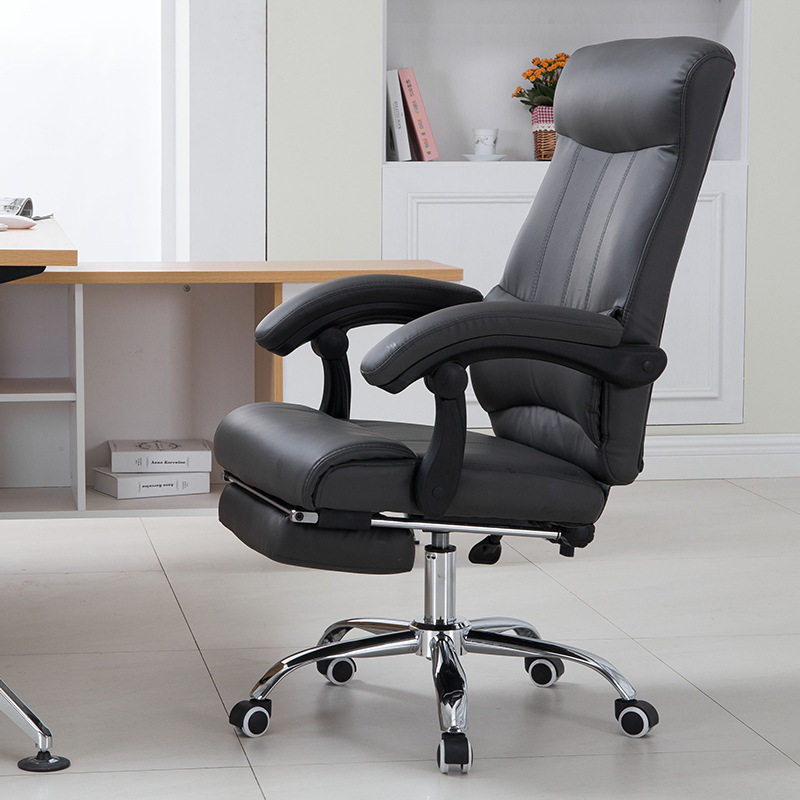 简约老板椅职员电脑椅家用书房大班椅可躺升降办公总裁转椅