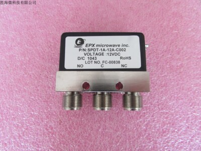 EPX SPDT-1A-12A-C002 DC-12GHz 12V 1500W 射频微波同轴SPDT开关