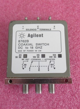 Agilent 8762B 5V 18GHz 1W SMA SPDT 带负载 射频微波同轴开关