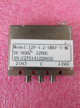 12V-1:2-SMAF-T-MC DC-6GHz12VSPDT 射频微波同轴开关